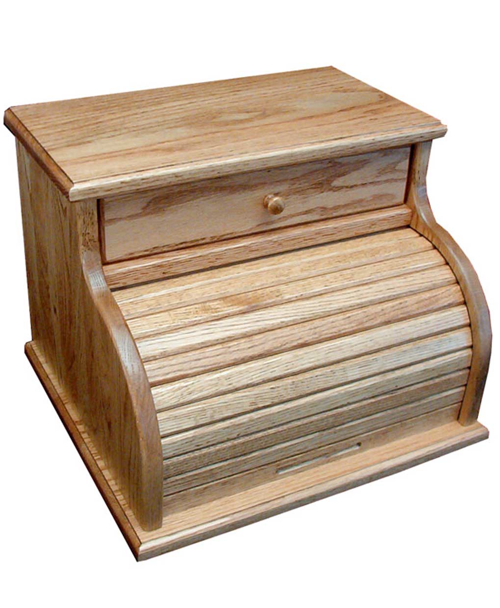 Rolltop Bread Box with Drawer Amish Direct Furniture