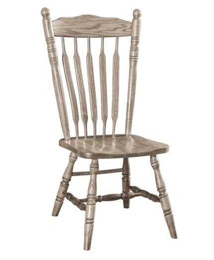 Post Paddle Amish Dining Chair [Shown in Red Oak with a Mineral finish]
