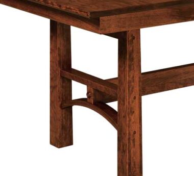 Bridgeport Trestle Table's unique design [Amish Direct Furniture]