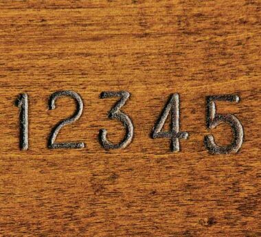 Burned in Serial Number for Amish Tables [Amish Direct Furniture]