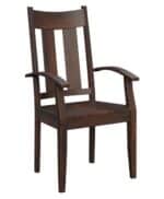 Amish Aspen Arm Chair [Brown Maple with an Earthtone finish]