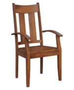 Amish Aspen Arm Chair [Brown Maple with an Michael's Cherry finish]