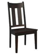 Amish Aspen Side Chair [Brown Maple with an Onyx finish]