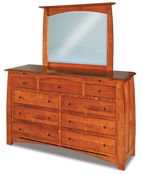 Boulder Creek 9 Drawer Dresser with optional mirror (JRBC-048)