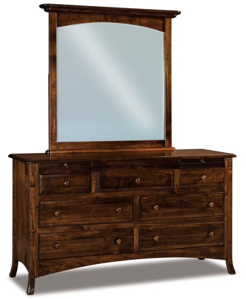 Amish Carlisle 7 Drawer Dresser with optional mirror (JRC-048)