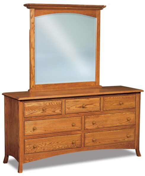 Amish Carlisle 7 Drawer Dresser with optional mirror (JRC-048)