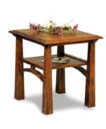 Amish Artesa Open End Table [Shown in Rustic Cherry with a Michael's Cherry finish]