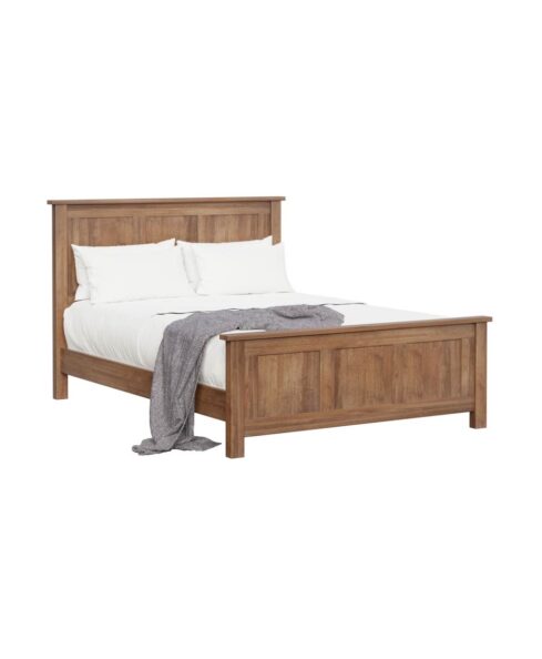 Flush Mission Amish Bed [Brown Maple with an Almond stain, Amish Direct Furniture]
