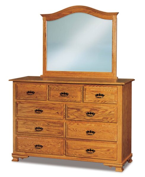 Hoosier Heritage 9 Drawer Dresser with optional mirror (JRH-033)