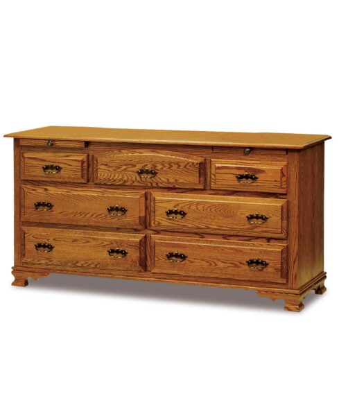 Hoosier Heritage 7 Drawers Dresser with Arch Drawer
