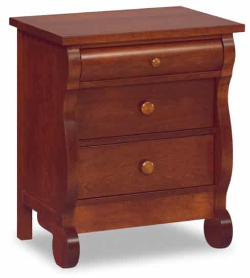 Old Classic Sleigh Wider 3 Drawer Nightstand