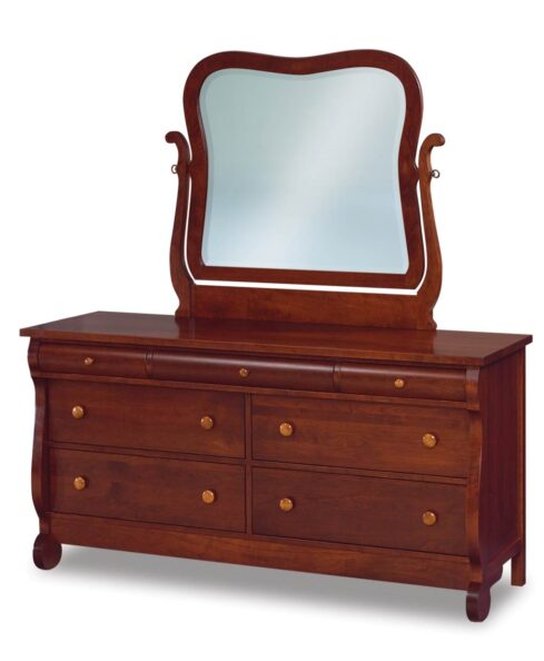 Old Classic Sleigh 7 Drawer Dresser with optional mirror (JRCS-048)