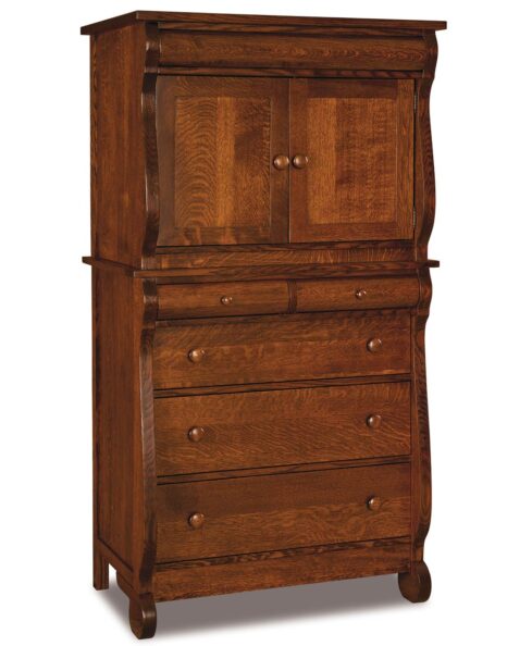 Old Classic Sleigh Chest Armoire (2-Piece)
