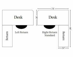 Bridgefort Mission Corner Desk [Configuration]