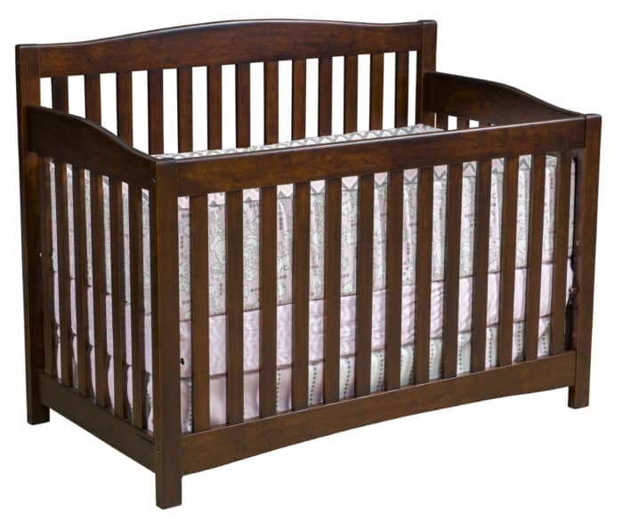 Amish Monterey Conversion Crib [Shown in Brown Maple with an Old Museum finish]