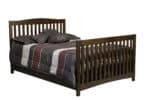 Amish Monterey Conversion Crib as a Full Bed [Shown in Brown Maple with an Old Museum finish]