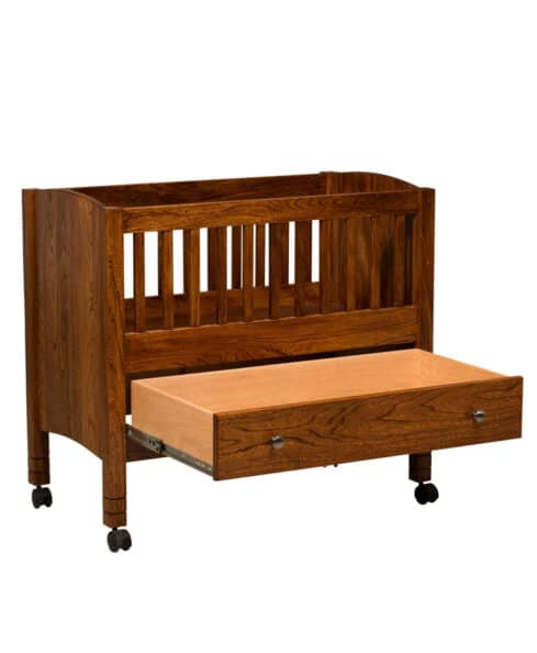 Amish Baby's Solo Bassinet [Drawer Opened]