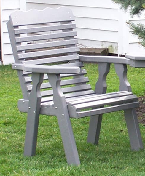 Poly 22" Plainback Chair [Shown in Dove Grey]