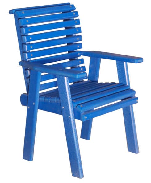 Amish Poly 22" Rollback Chair [Shown in Blue]