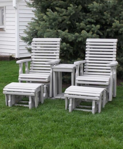 Amish made Poly Rollback Personal Glider Settee
