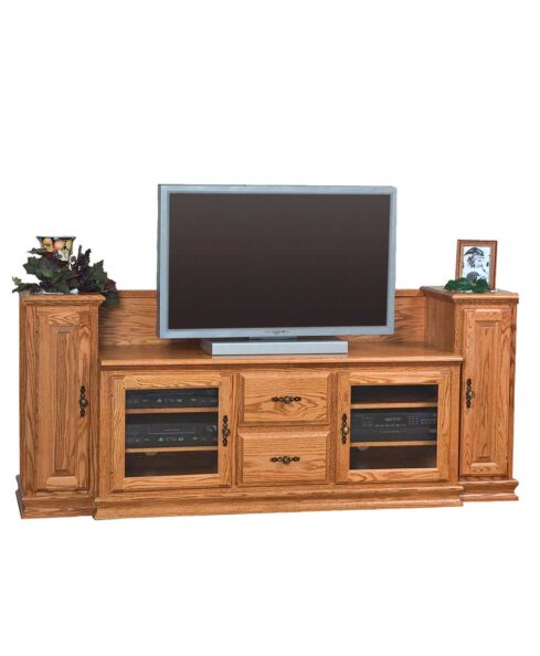 Heritage Wide TV Stand with Towers