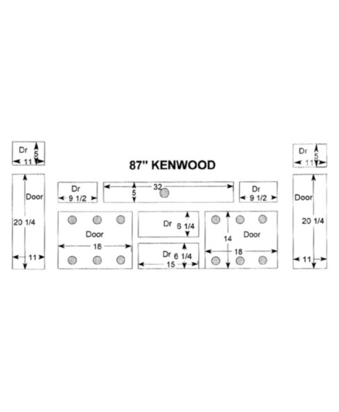 Kenwood Amish TV Stand [Dimensions / SC-87]