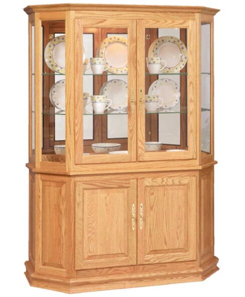 Angled Double Door Picture Frame Curio