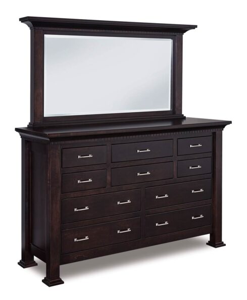 Empire 10 Drawer Dresser with optional mirror (JRE-031)