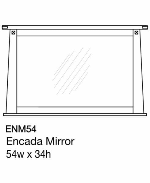 Encada Mirror [ENM54 Dimensions]