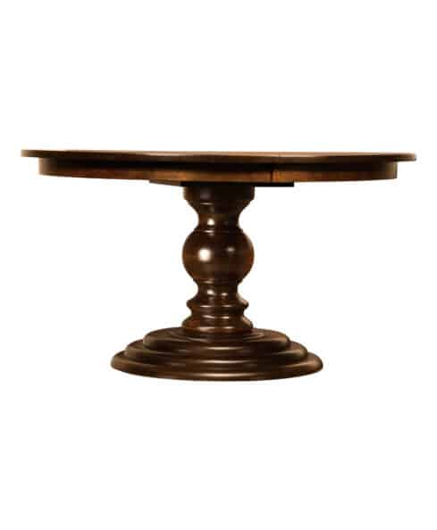 Roanoke Amish Pedestal Table [Side Detail]