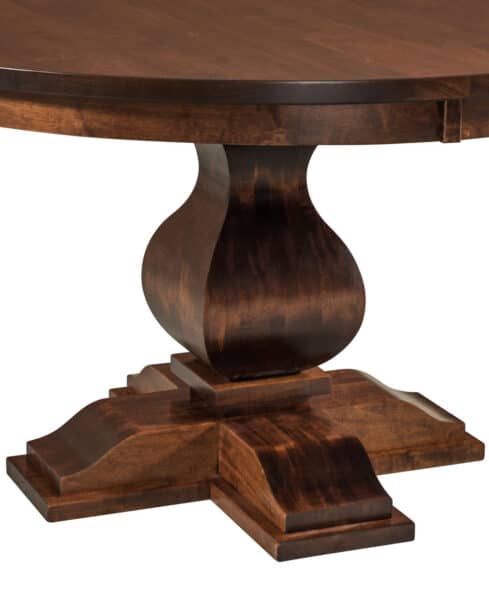 Barrington Single Pedestal Amish Table [Pedestal Detail]