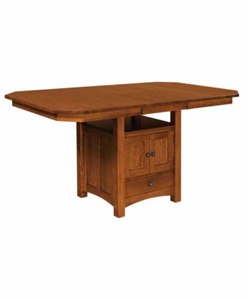 Bassett Cabinet Amish Table [With Leaf]