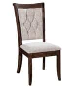 Amish Chelsea Side Chair [Brown Maple with C2-6 Natural Crypton Fabric and Briar finish]