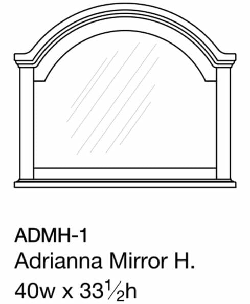 Adrianna Mirror [ADMH-1 Dimensions]