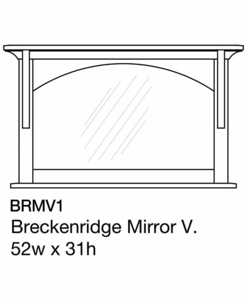 Breckenridge Mirror V. [BRMV1 Dimensions]