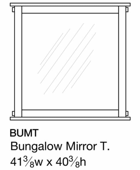 Bungalow Mirror T. [BUMT Dimensions]