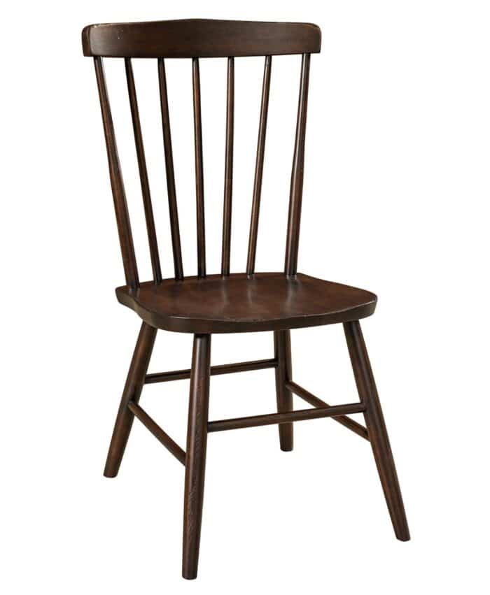 Amish Cantaberry Dining Chair [Shown in Brown Maple with a Distressed Worn Auburn finish]