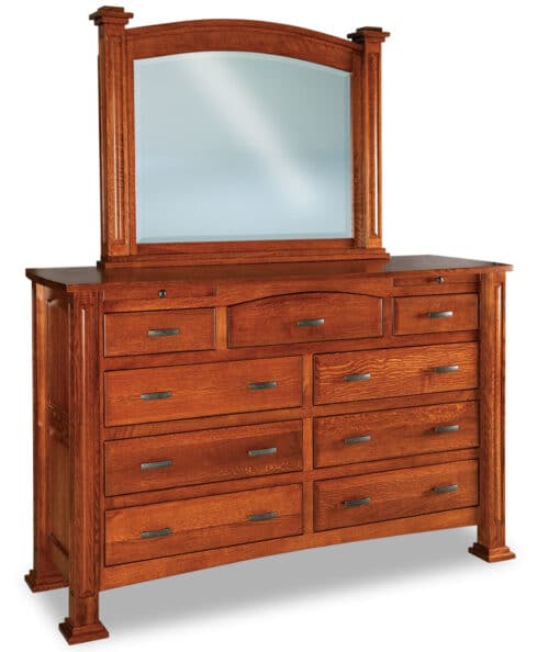 Lexington 9 Drawer Dresser with optional mirror (JRL-030)