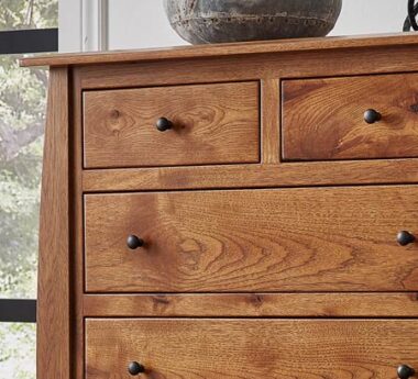The Boulder Creek Bedroom Collection features flushed drawers