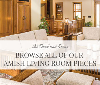 American Built Solid Hardwood Amish Living Room Furniture