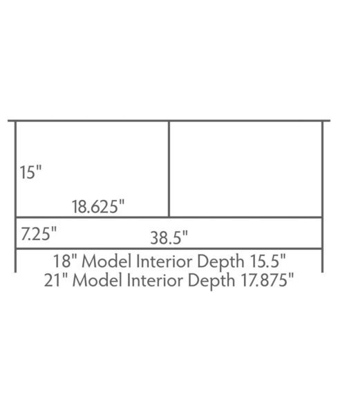 Brayfort TV Stand [49" wide model Dimensions]