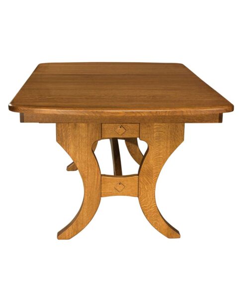 Amish Dining Jessica Trestle Table [Front View]
