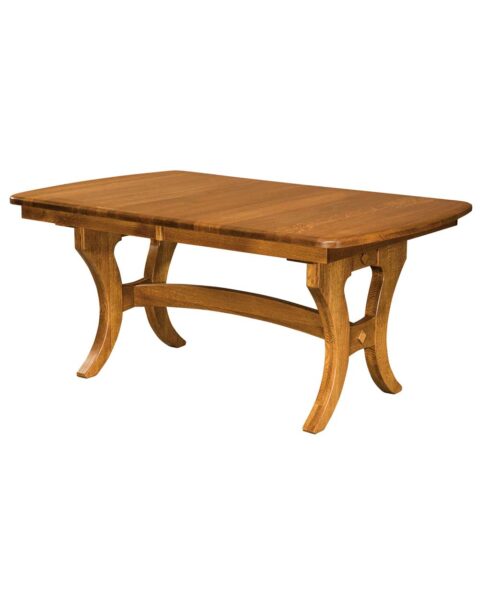 Amish Dining Jessica Trestle Table [Side View]