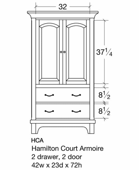 Hamilton Court Armoire [HCA Dimensions]