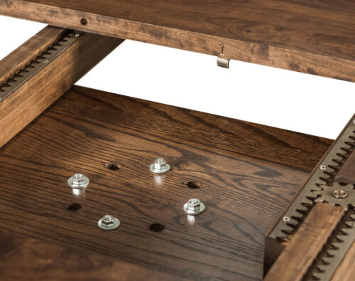 Emerson Single Pedestal Table [Mounting Board, Gear Slides Detail]