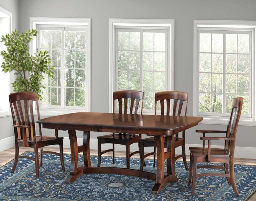 Amish made Horizon Table with Dawn Chairs