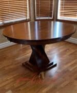 Amish Lexington Single Pedestal Table [Hard Maple with a Michael's Cherry finish / Amish Direct Furniture]