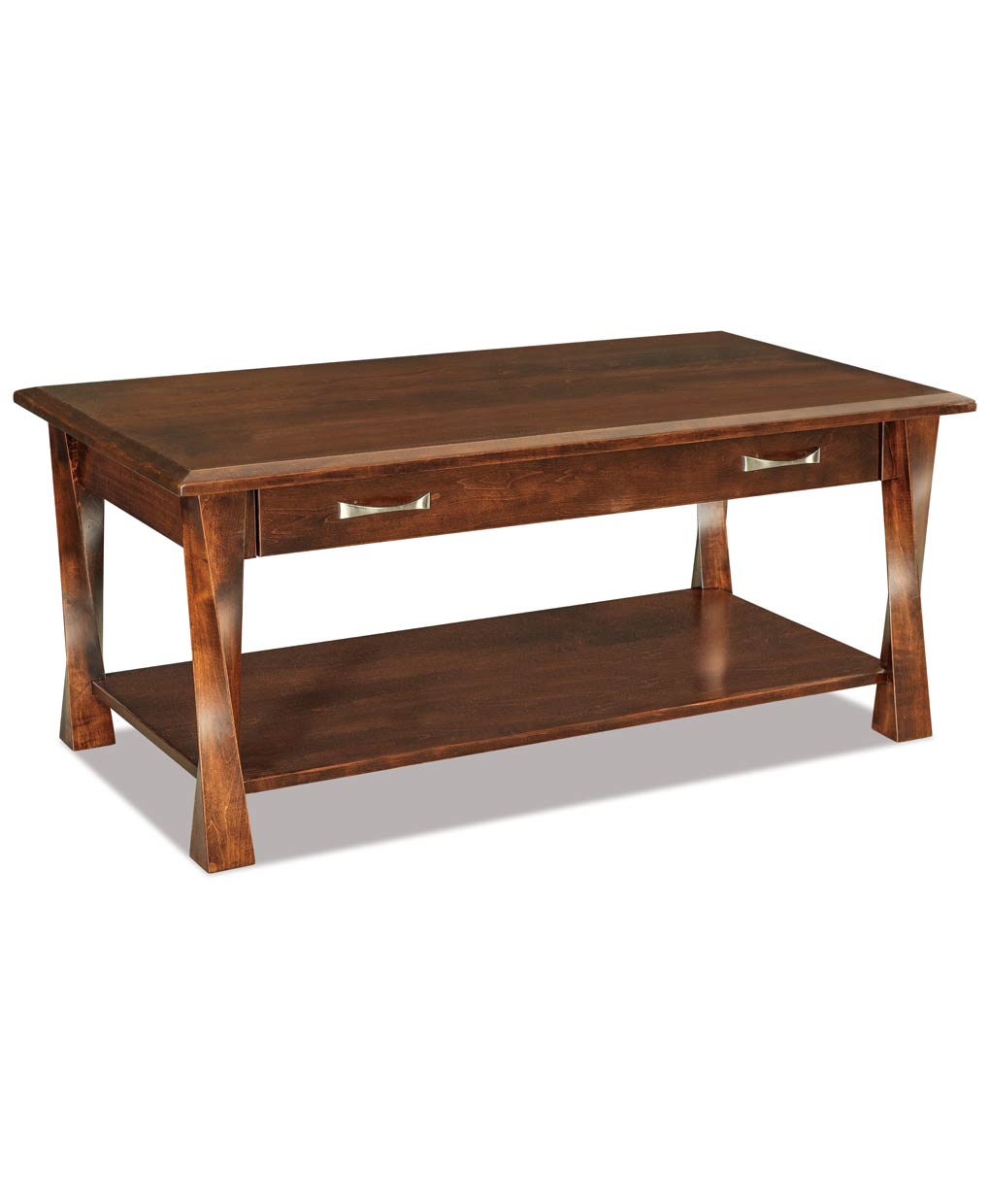 Lexington Arc Open Coffee Table with Drawer [FVCT-LA]
