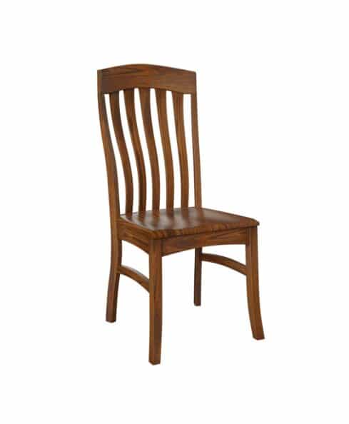 Amish made Curry Side Chair [Oak with Lite Asbury stain]