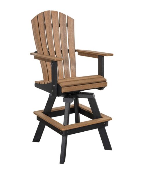 Amish made Hoosier Poly Swivel Bar Chair [HPP-109]